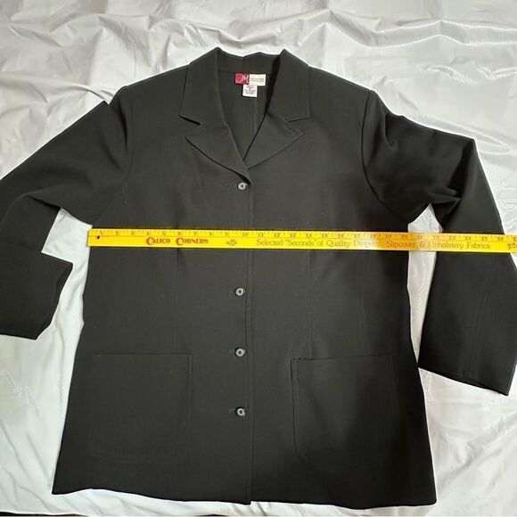 Vintage JM Collection Classic Black Women's Lightweight Jacket Blazer Size 10 - Picture 8 of 10